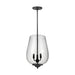 Myhouse Lighting Generation Lighting - 5127803EN-112 - Three Light Hall / Foyer - Belton - Midnight Black