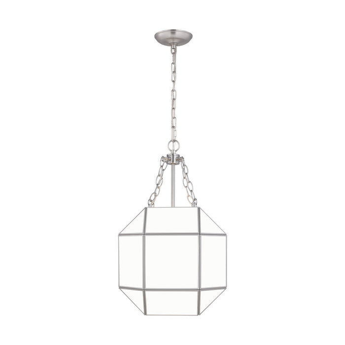 Myhouse Lighting Visual Comfort Studio - 5179453-962 - Three Light Lantern - Morrison - Brushed Nickel