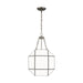 Myhouse Lighting Visual Comfort Studio - 5179453-965 - Four Light Lantern - Morrison - Antique Brushed Nickel