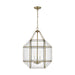 Myhouse Lighting Visual Comfort Studio - 5279403EN-848 - Three Light Lantern - Morrison - Satin Brass