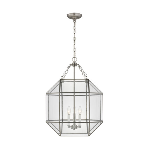 Myhouse Lighting Visual Comfort Studio - 5279403EN-962 - Three Light Lantern - Morrison - Brushed Nickel