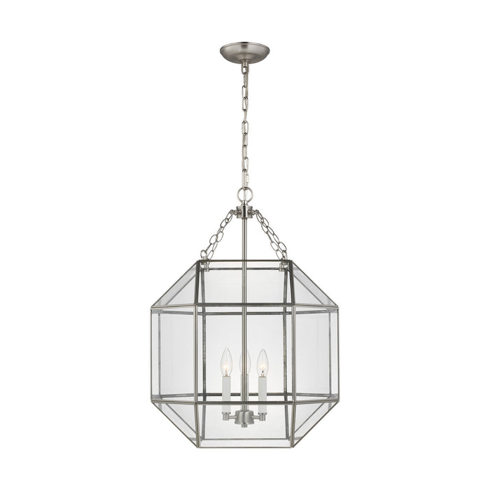 Myhouse Lighting Visual Comfort Studio - 5279403EN-962 - Three Light Lantern - Morrison - Brushed Nickel