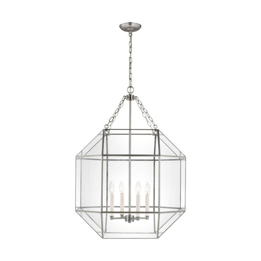 Myhouse Lighting Visual Comfort Studio - 5279404-962 - Four Light Lantern - Morrison - Brushed Nickel