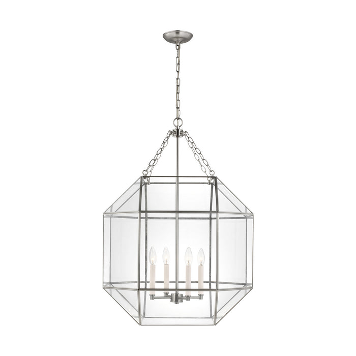 Myhouse Lighting Visual Comfort Studio - 5279404-962 - Four Light Lantern - Morrison - Brushed Nickel