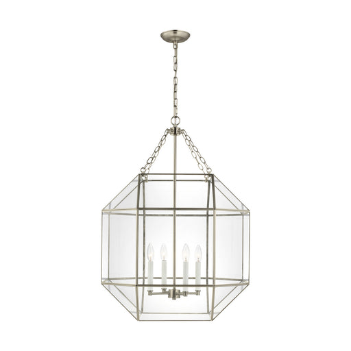 Myhouse Lighting Visual Comfort Studio - 5279404-965 - Four Light Lantern - Morrison - Antique Brushed Nickel