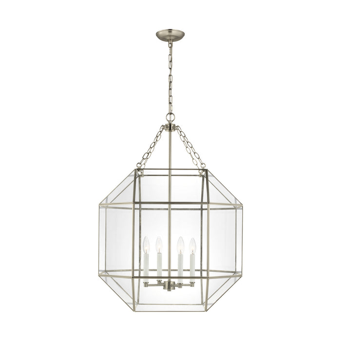 Myhouse Lighting Visual Comfort Studio - 5279404-965 - Four Light Lantern - Morrison - Antique Brushed Nickel