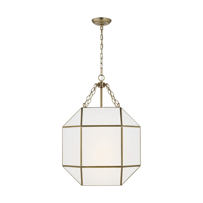 Myhouse Lighting Visual Comfort Studio - 5279453-848 - Three Light Lantern - Morrison - Satin Brass