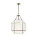 Myhouse Lighting Visual Comfort Studio - 5279453-848 - Three Light Lantern - Morrison - Satin Brass