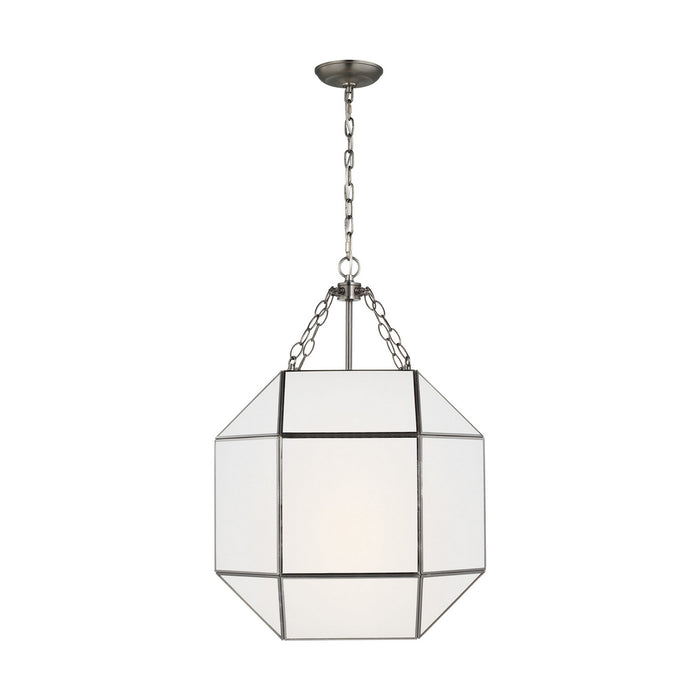 Myhouse Lighting Visual Comfort Studio - 5279453-965 - Three Light Lantern - Morrison - Antique Brushed Nickel