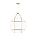 Myhouse Lighting Visual Comfort Studio - 5279454-848 - Four Light Lantern - Morrison - Satin Brass