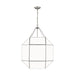 Myhouse Lighting Visual Comfort Studio - 5279454-962 - Four Light Lantern - Morrison - Brushed Nickel