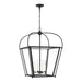 Myhouse Lighting Visual Comfort Studio - 5291004-112 - Four Light Foyer - Charleston - Midnight Black