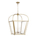 Myhouse Lighting Visual Comfort Studio - 5291004-848 - Four Light Foyer - Charleston - Satin Brass