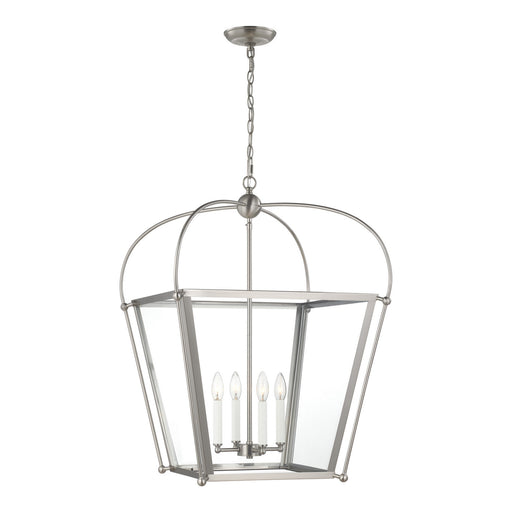 Myhouse Lighting Visual Comfort Studio - 5291004-962 - Four Light Foyer - Charleston - Brushed Nickel