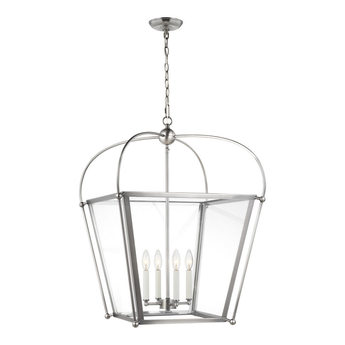 Myhouse Lighting Visual Comfort Studio - 5291004-965 - Four Light Foyer - Charleston - Antique Brushed Nickel