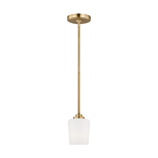 Myhouse Lighting Generation Lighting - 6102801-848 - One Light Mini-Pendant - Windom - Satin Brass