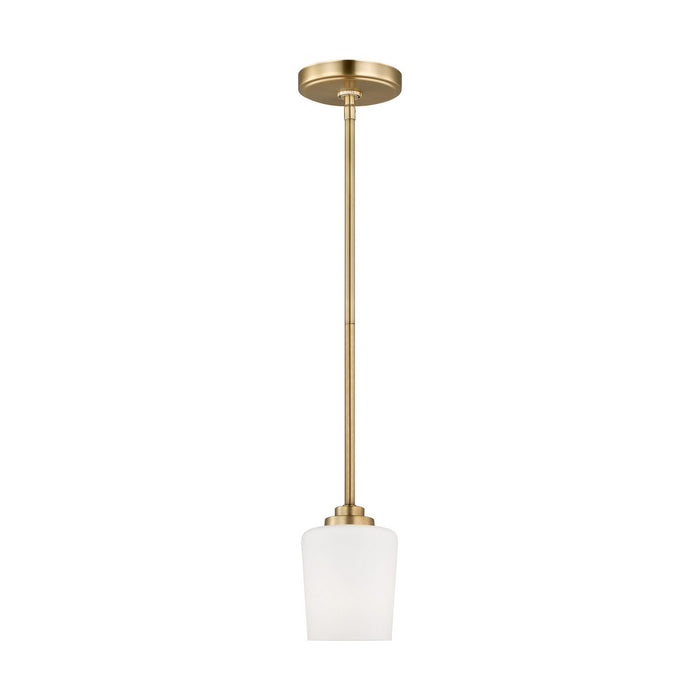 Myhouse Lighting Generation Lighting - 6102801-848 - One Light Mini-Pendant - Windom - Satin Brass