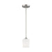 Myhouse Lighting Generation Lighting - 6102801-962 - One Light Mini-Pendant - Windom - Brushed Nickel