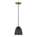 Myhouse Lighting Visual Comfort Studio - 6151701-848 - One Light Mini-Pendant - Norman - Satin Brass