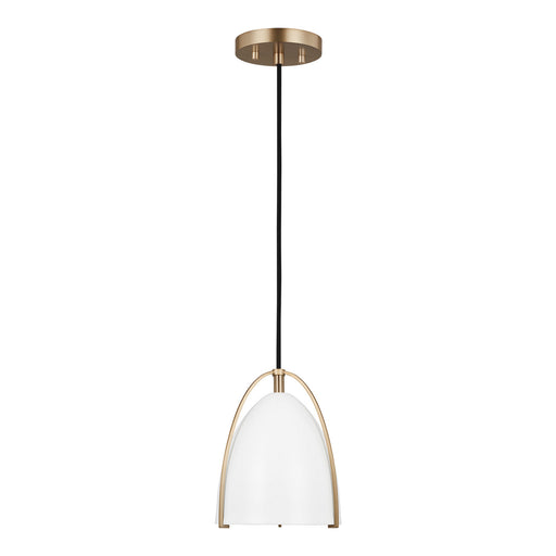 Myhouse Lighting Visual Comfort Studio - 6151801EN3-848 - One Light Mini-Pendant - Norman - Satin Brass