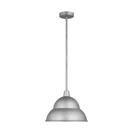 Myhouse Lighting Visual Comfort Studio - 6236701-57 - One Light Outdoor Pendant - Barn Light - Weathered Pewter