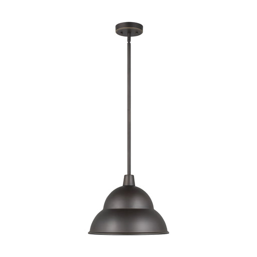 Myhouse Lighting Visual Comfort Studio - 6236701-71 - One Light Outdoor Pendant - Barn Light - Antique Bronze