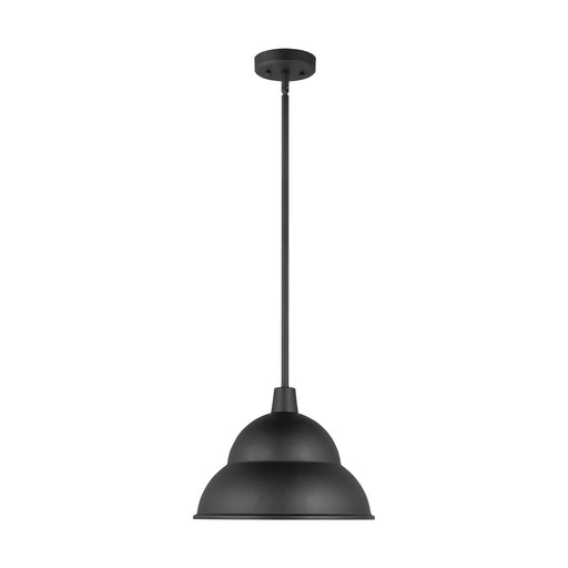 Myhouse Lighting Visual Comfort Studio - 6236701EN3-12 - One Light Outdoor Pendant - Barn Light - Black