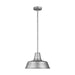 Myhouse Lighting Visual Comfort Studio - 6237401-57 - One Light Outdoor Pendant - Barn Light - Weathered Pewter