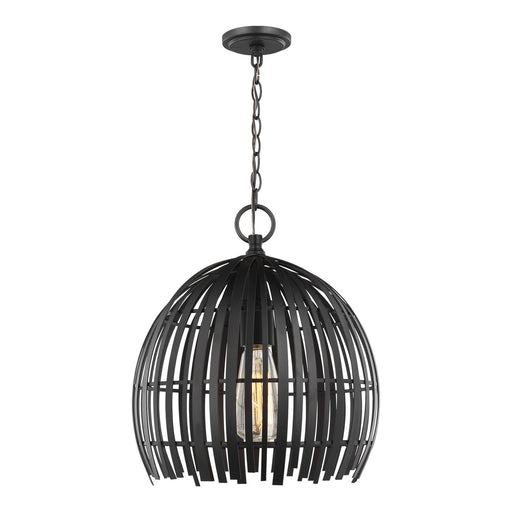 Myhouse Lighting Visual Comfort Studio - 6522701-112 - One Light Pendant - Hanalei - Midnight Black