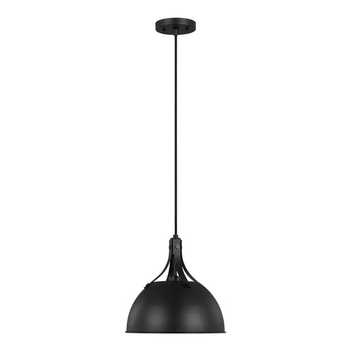 Myhouse Lighting Visual Comfort Studio - 6524201-112 - One Light Pendant - Rockland - Midnight Black