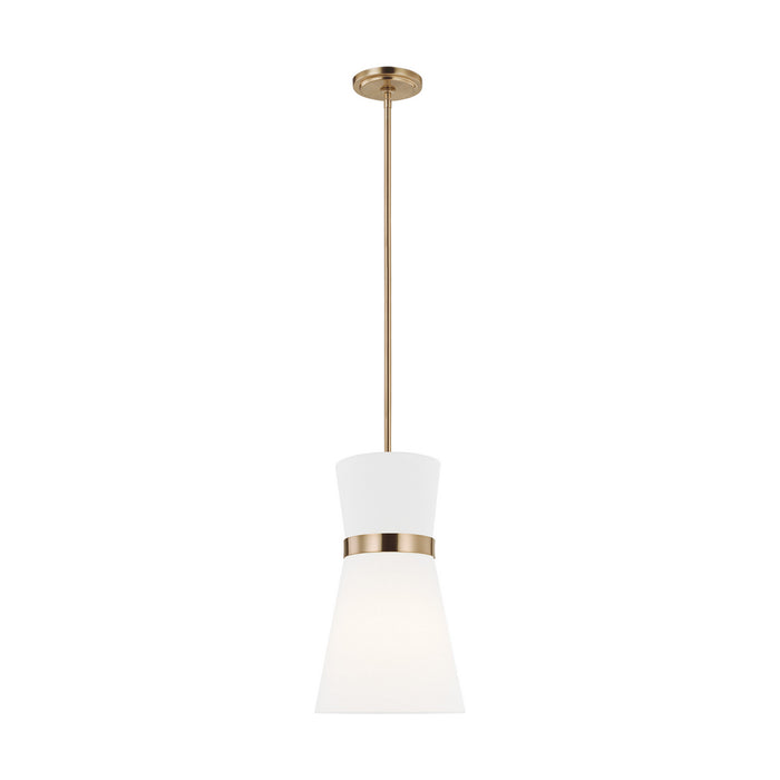 Myhouse Lighting Visual Comfort Studio - 6590501-848 - One Light Pendant - Clark - Satin Brass