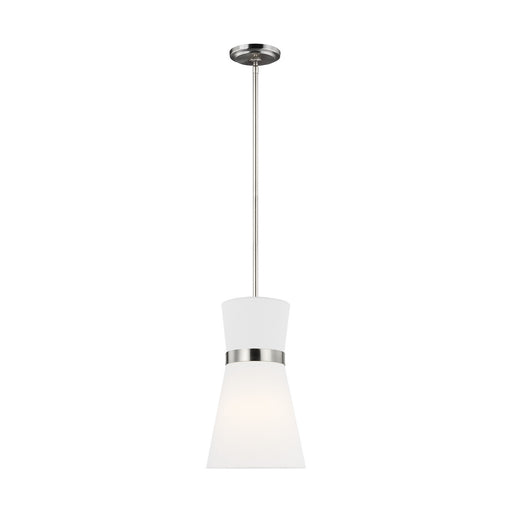 Myhouse Lighting Visual Comfort Studio - 6590501-962 - One Light Pendant - Clark - Brushed Nickel