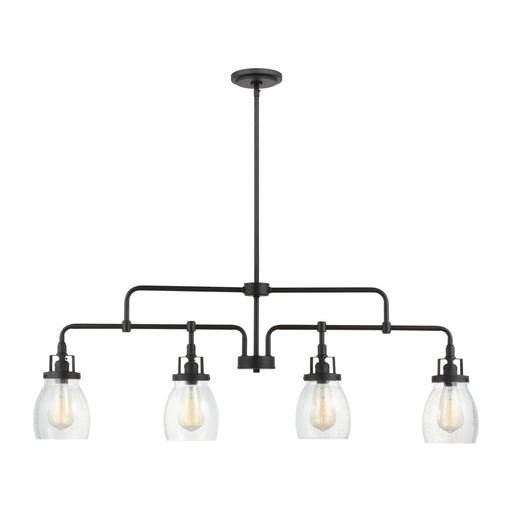 Myhouse Lighting Generation Lighting - 6614504-112 - Four Light Island Pendant - Belton - Midnight Black