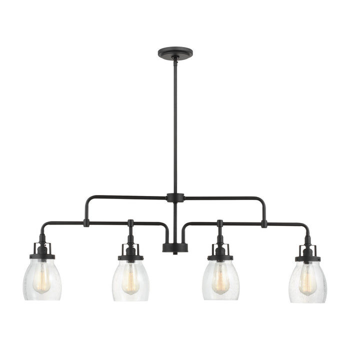 Myhouse Lighting Generation Lighting - 6614504-112 - Four Light Island Pendant - Belton - Midnight Black