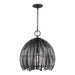 Myhouse Lighting Visual Comfort Studio - 6622701-112 - One Light Pendant - Hanalei - Midnight Black