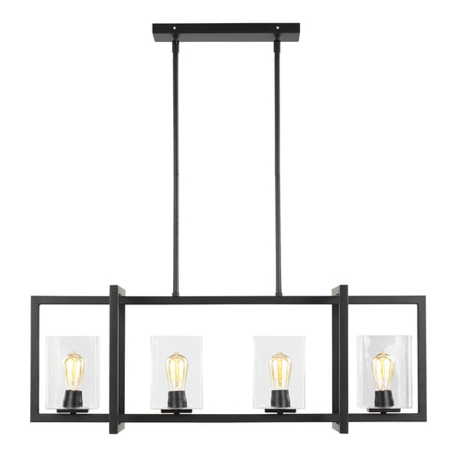 Myhouse Lighting Generation Lighting - 6641504-112 - Four Light Island Pendant - Mitte - Midnight Black