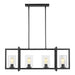 Myhouse Lighting Generation Lighting - 6641504-112 - Four Light Island Pendant - Mitte - Midnight Black