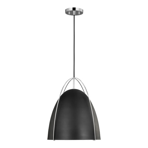 Myhouse Lighting Visual Comfort Studio - 6651701-05 - One Light Pendant - Norman - Chrome