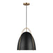 Myhouse Lighting Visual Comfort Studio - 6651701-848 - One Light Pendant - Norman - Satin Brass