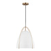 Myhouse Lighting Visual Comfort Studio - 6651801-848 - One Light Pendant - Norman - Satin Brass