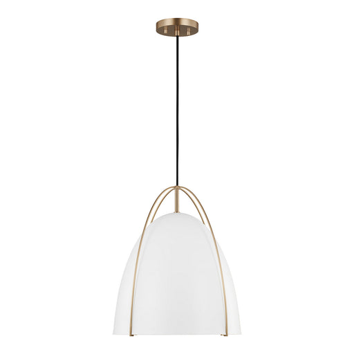 Myhouse Lighting Visual Comfort Studio - 6651801EN3-848 - One Light Pendant - Norman - Satin Brass