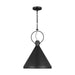 Myhouse Lighting Visual Comfort Studio - 6684901-112 - One Light Pendant - Lyon - Midnight Black