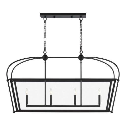 Myhouse Lighting Visual Comfort Studio - 6691004EN-112 - Four Light Linear Lantern - Charleston - Midnight Black