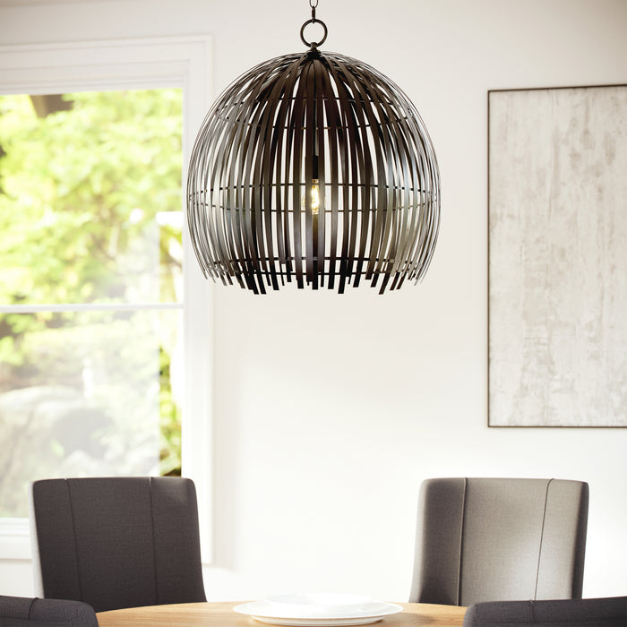 Myhouse Lighting Visual Comfort Studio - 6722701-112 - One Light Pendant - Hanalei - Midnight Black