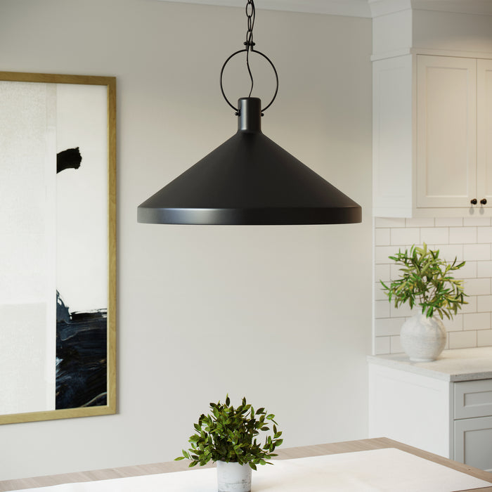 Myhouse Lighting Visual Comfort Studio - 6884901-112 - One Light Pendant - Lyon - Midnight Black