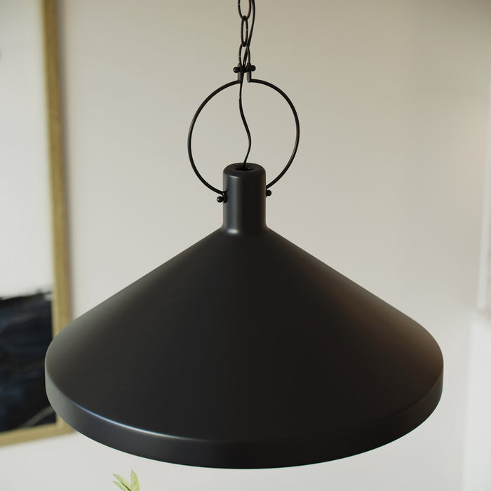 Myhouse Lighting Visual Comfort Studio - 6884901-112 - One Light Pendant - Lyon - Midnight Black