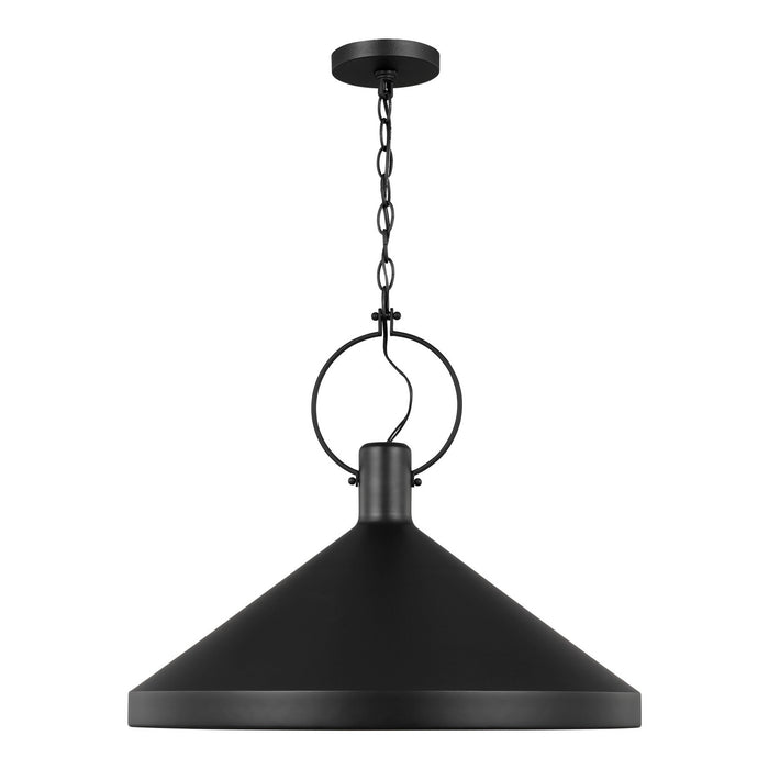 Myhouse Lighting Visual Comfort Studio - 6884901-112 - One Light Pendant - Lyon - Midnight Black