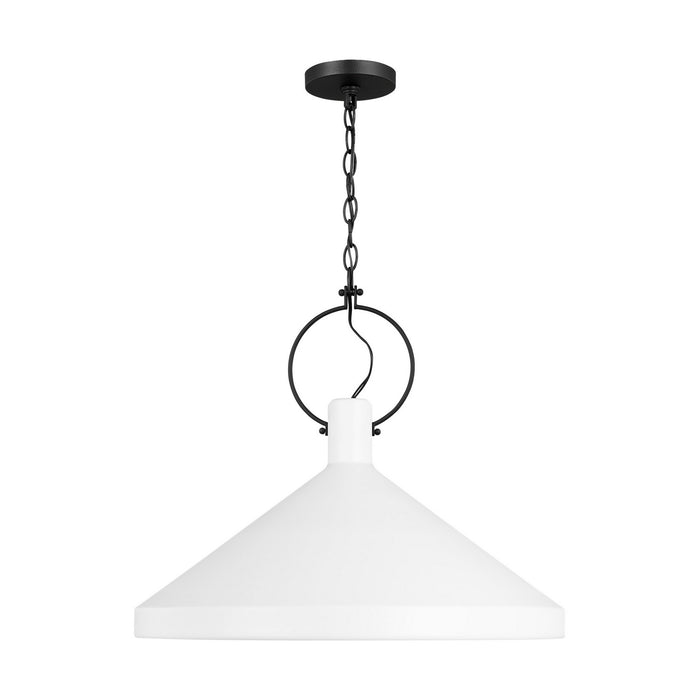 Myhouse Lighting Visual Comfort Studio - 6884901-115 - One Light Pendant - Lyon - Matte White