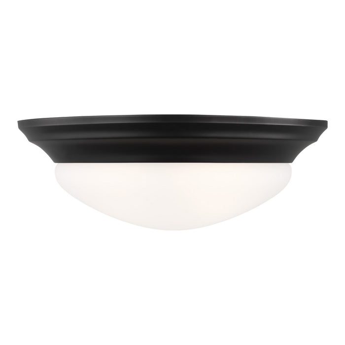 Myhouse Lighting Generation Lighting - 75435-112 - Two Light Flush Mount - Nash - Midnight Black