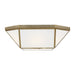 Myhouse Lighting Visual Comfort Studio - 7579452-848 - Two Light Flush Mount - Morrison - Satin Brass